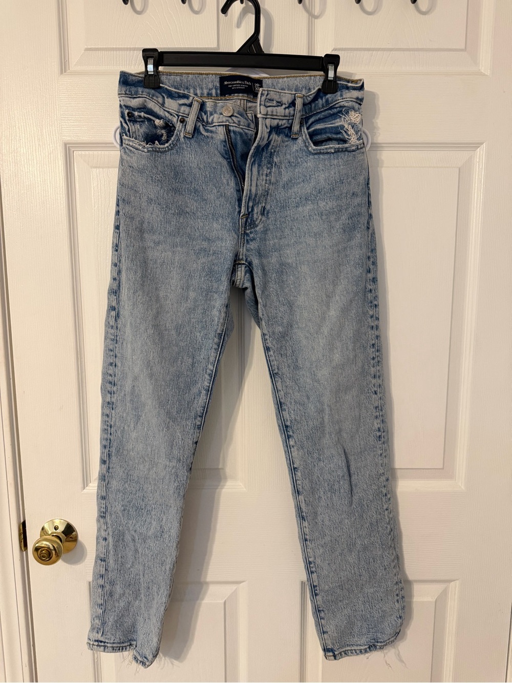 Abercrombie & Fitch Light Blue Straight Leg Jeans